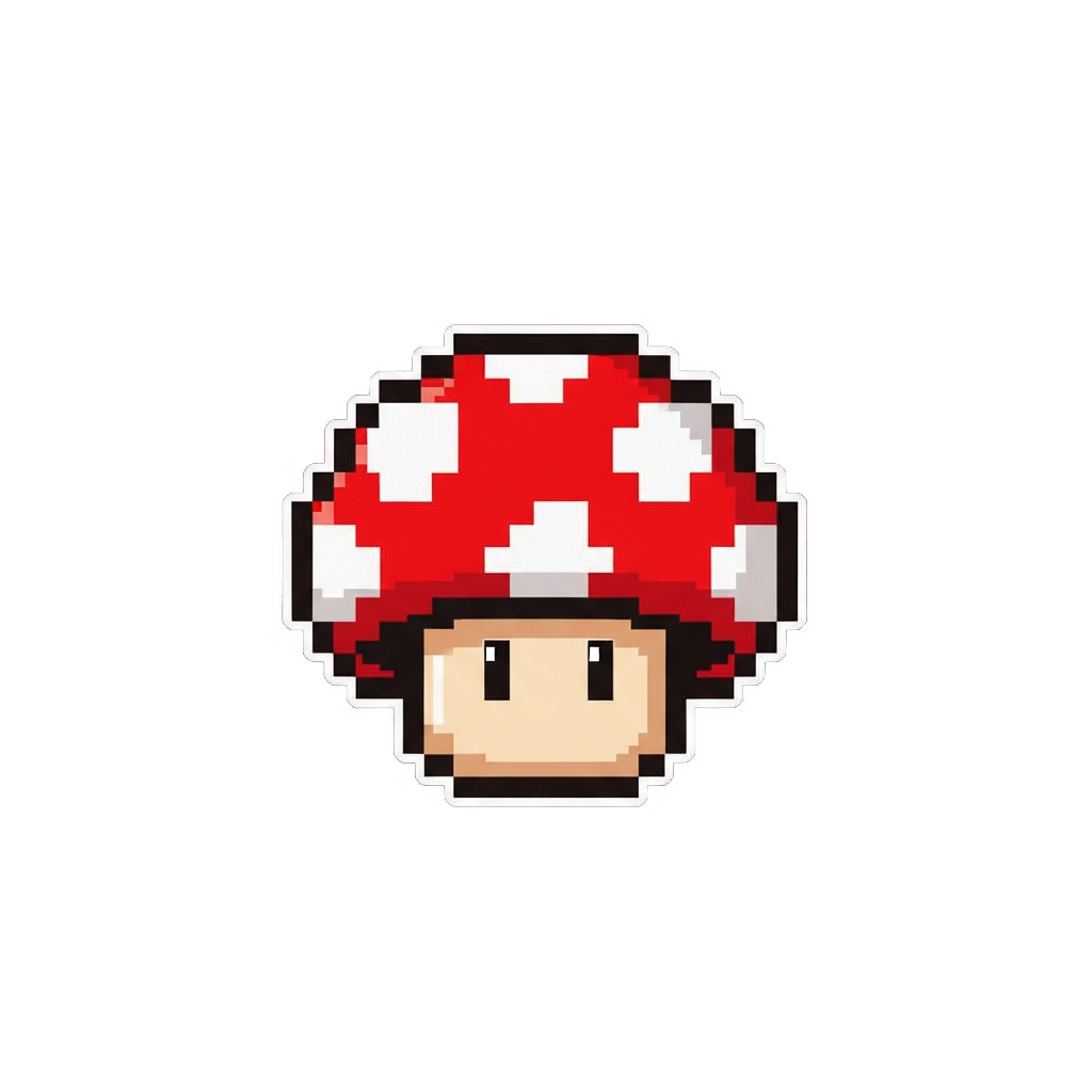 Sticker «Pixel Mushroom»