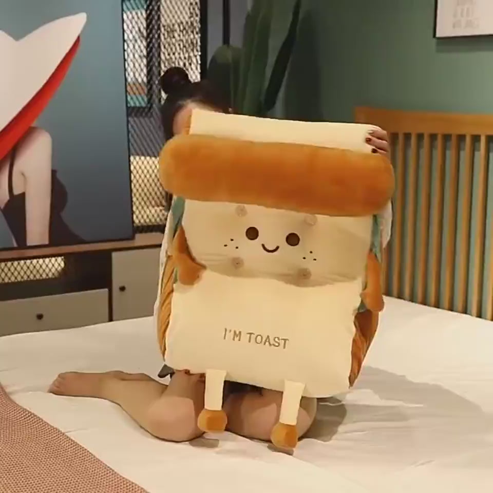 Toastbrot Kissen mit Kopfstütze