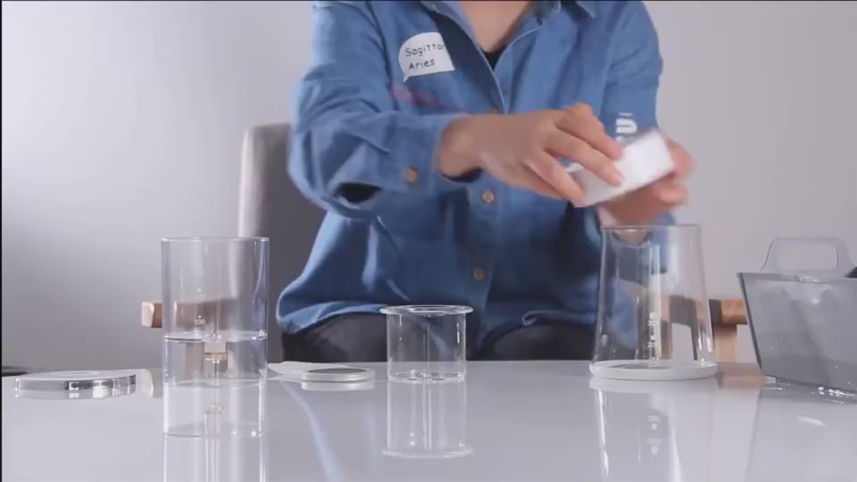Portabler Eiskaffee-Zubereiter aus Glas