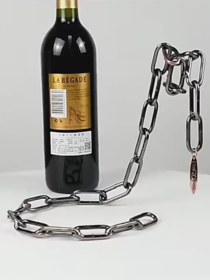 Weinflaschenhalter "Schwebende Kette"