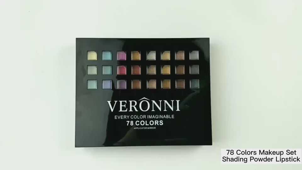 78 Farben Make-up Set Lidschatten Lippenstift