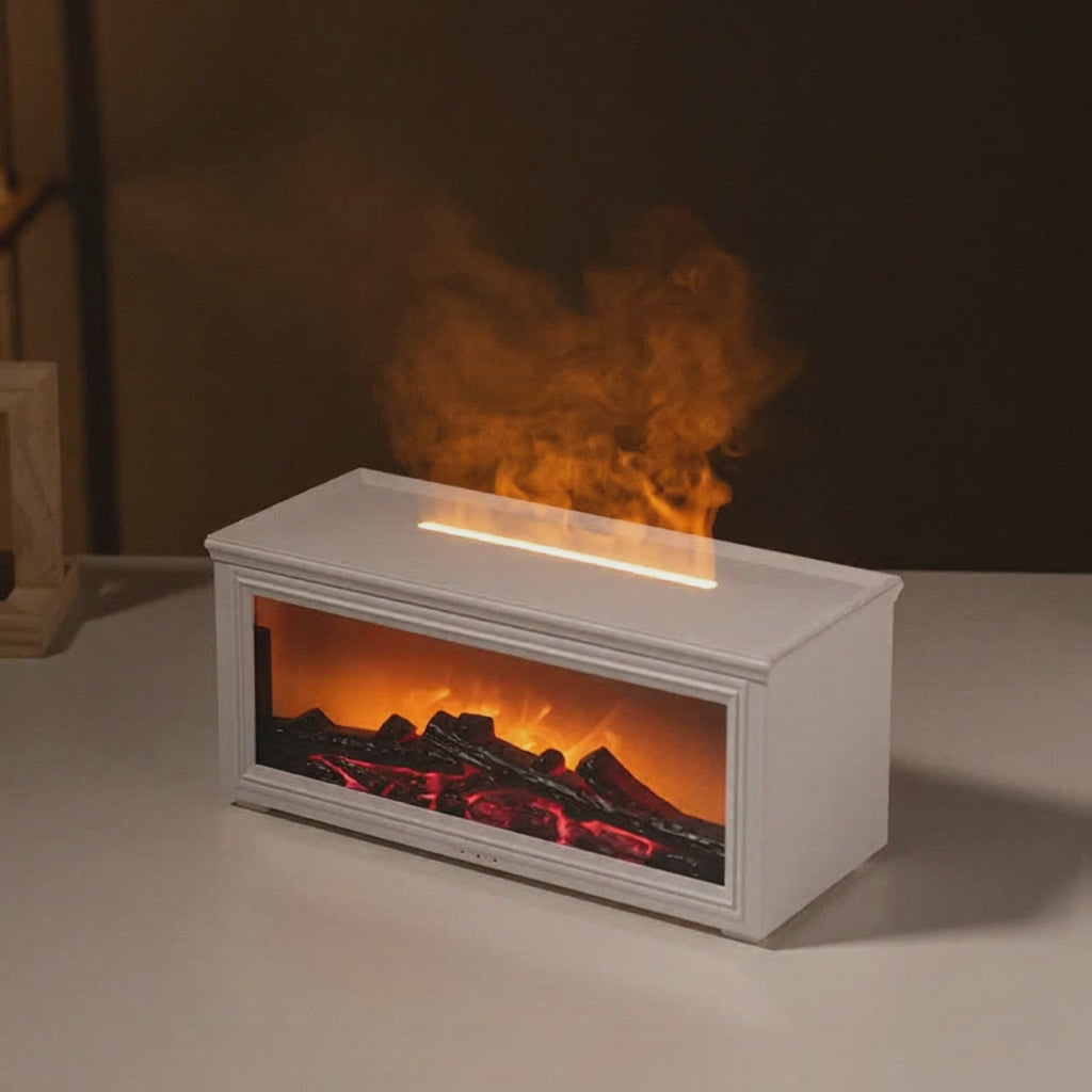 Flame Diffuser mit Kamin-Flammen-Effekt in Bewegung