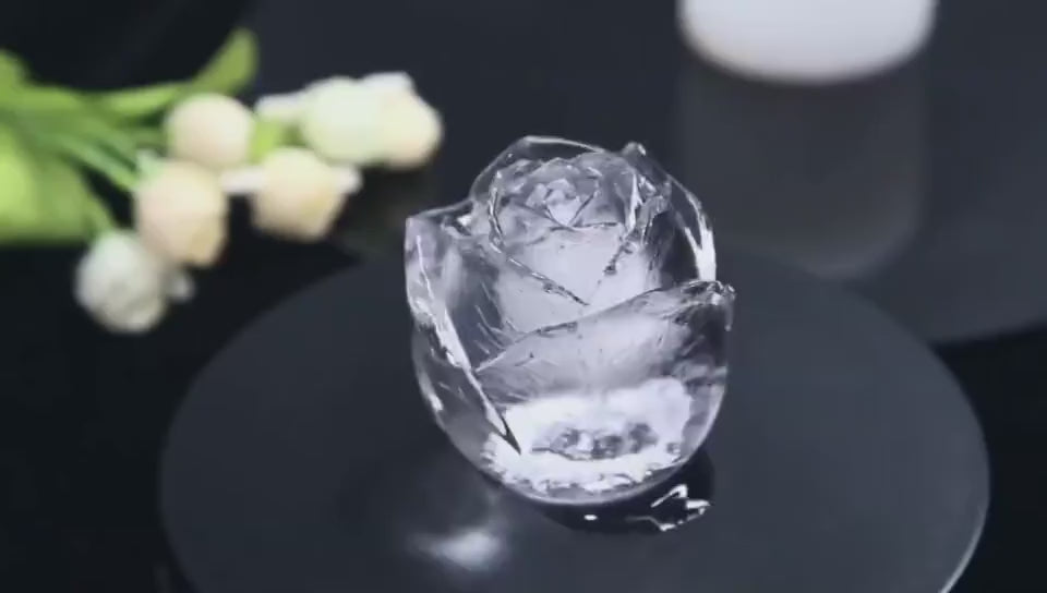 3D Rosen Eiswürfelform aus Silikon