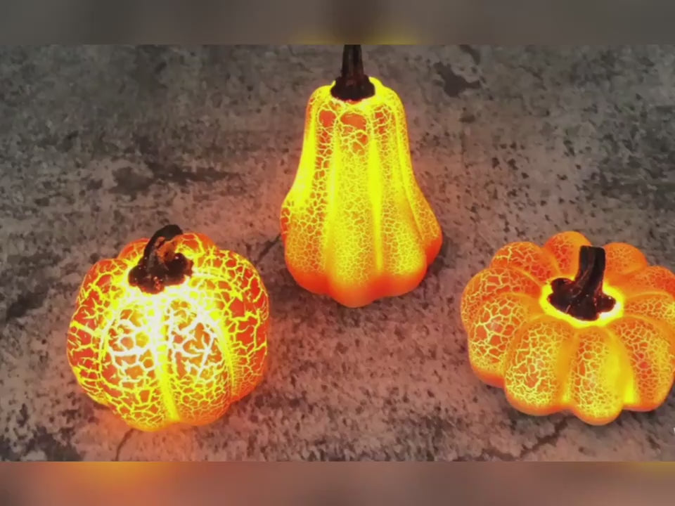 Halloween Kürbis-LED-Lampe · Orange