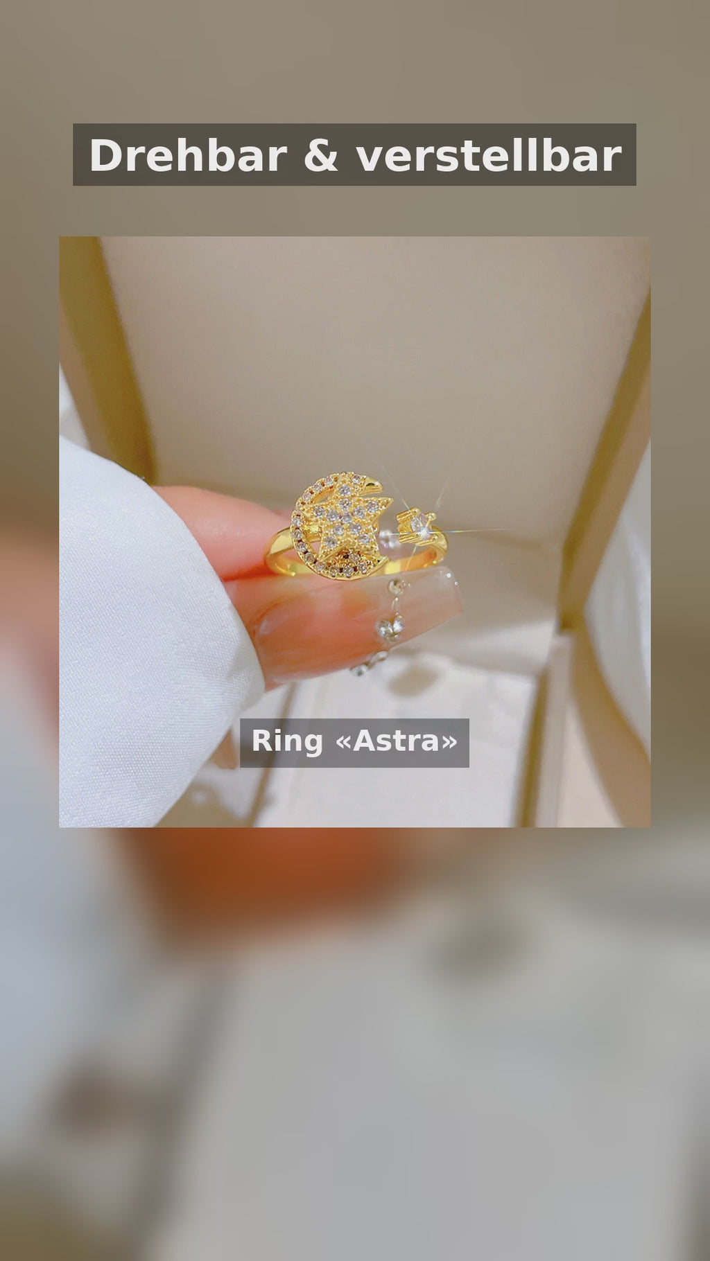 Ring «Astra» · Stern & Mond, drehbar & verstellbar