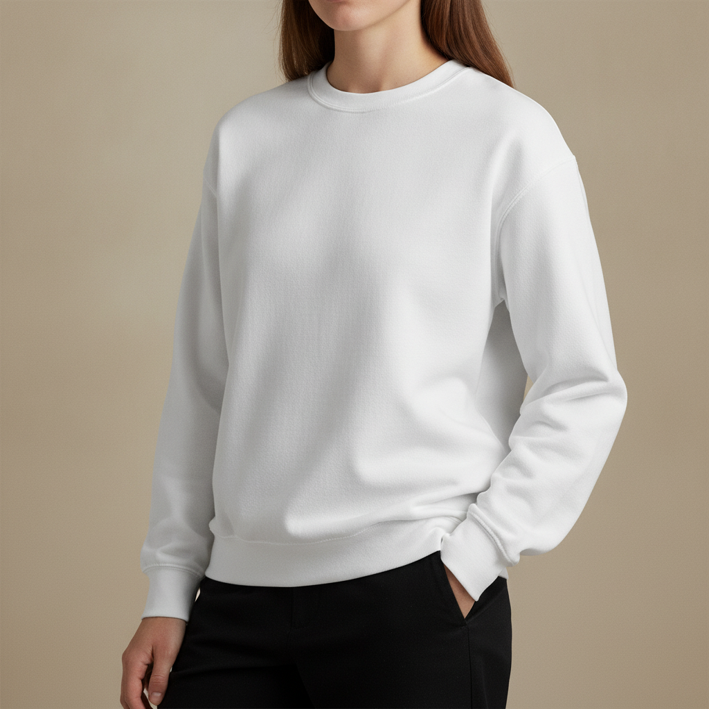 Unisex Hoodie – selbst gestalten, am Model getragen