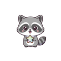 Sticker «Raccoon»