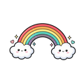 Sticker «Rainbow Cloud»