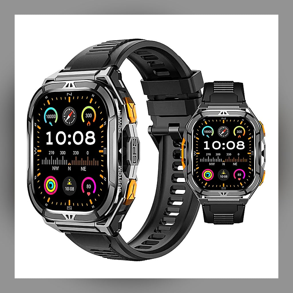LuxeStyle-Edit · Rugged Smartwatch X5 – 5 ATM Wasserdicht, GPS, Bluetooth-Calling