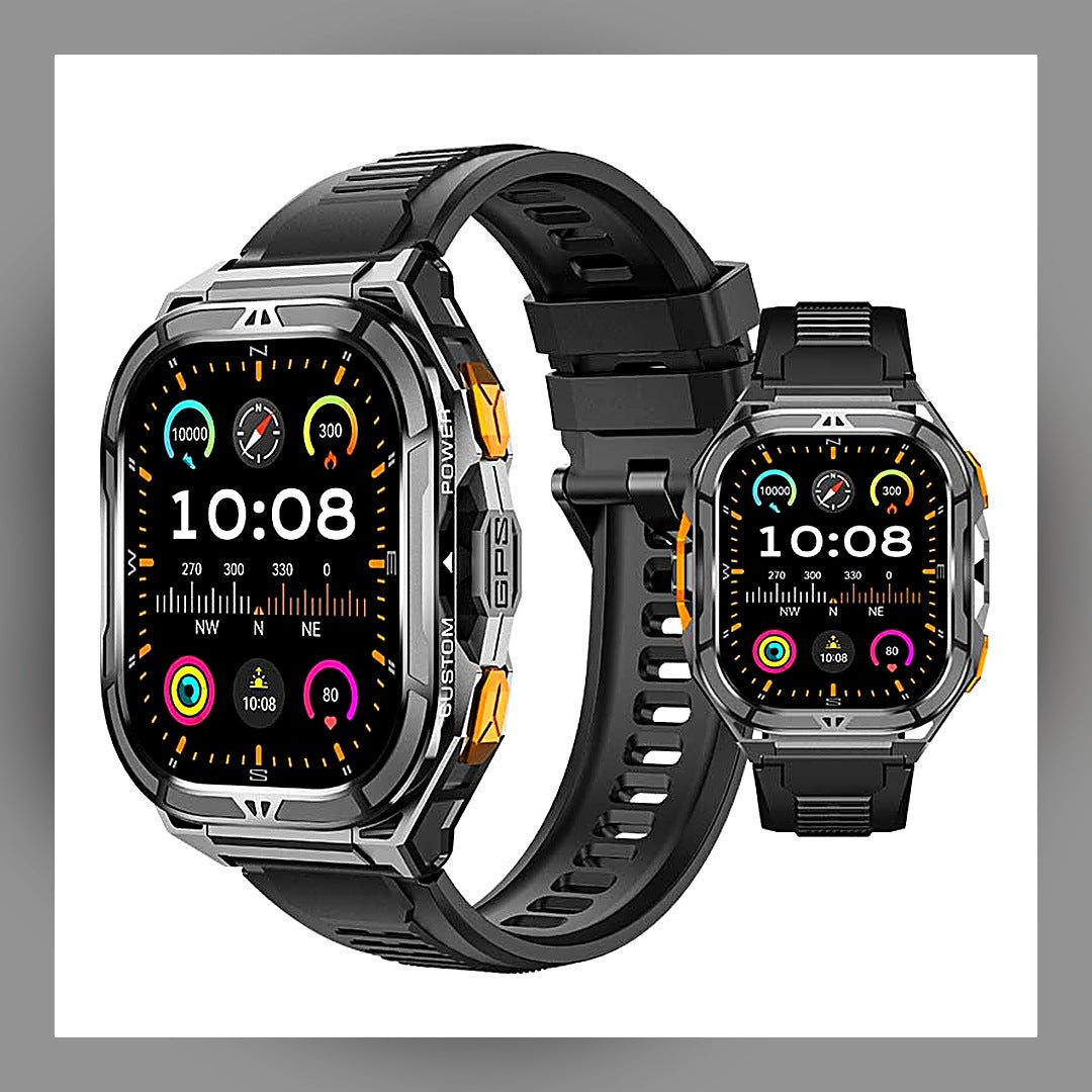 LuxeStyle-Edit · Rugged Smartwatch X5 – 5 ATM Wasserdicht, GPS, Bluetooth-Calling