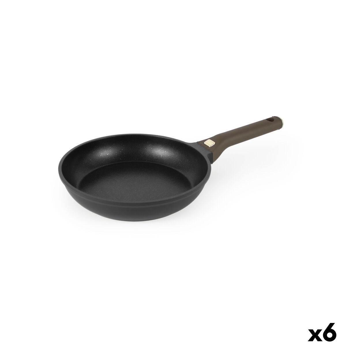 Pfanne Quttin LEATHER Braun Schwarz Aluminium Ø 20 cm (6 Stück)