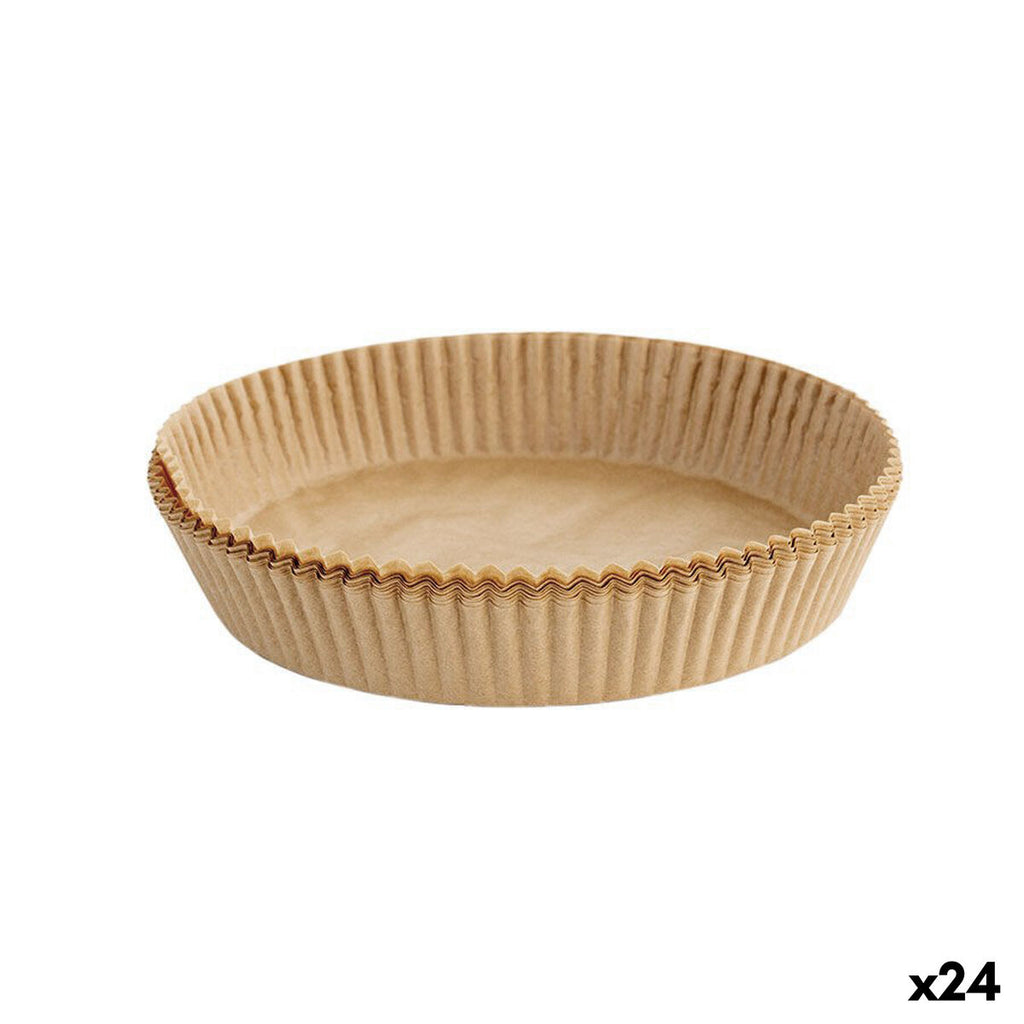 Papier für Heißluftfritteuse Algon Ø 20 cm Braun 30 Stücke (24 Stück)