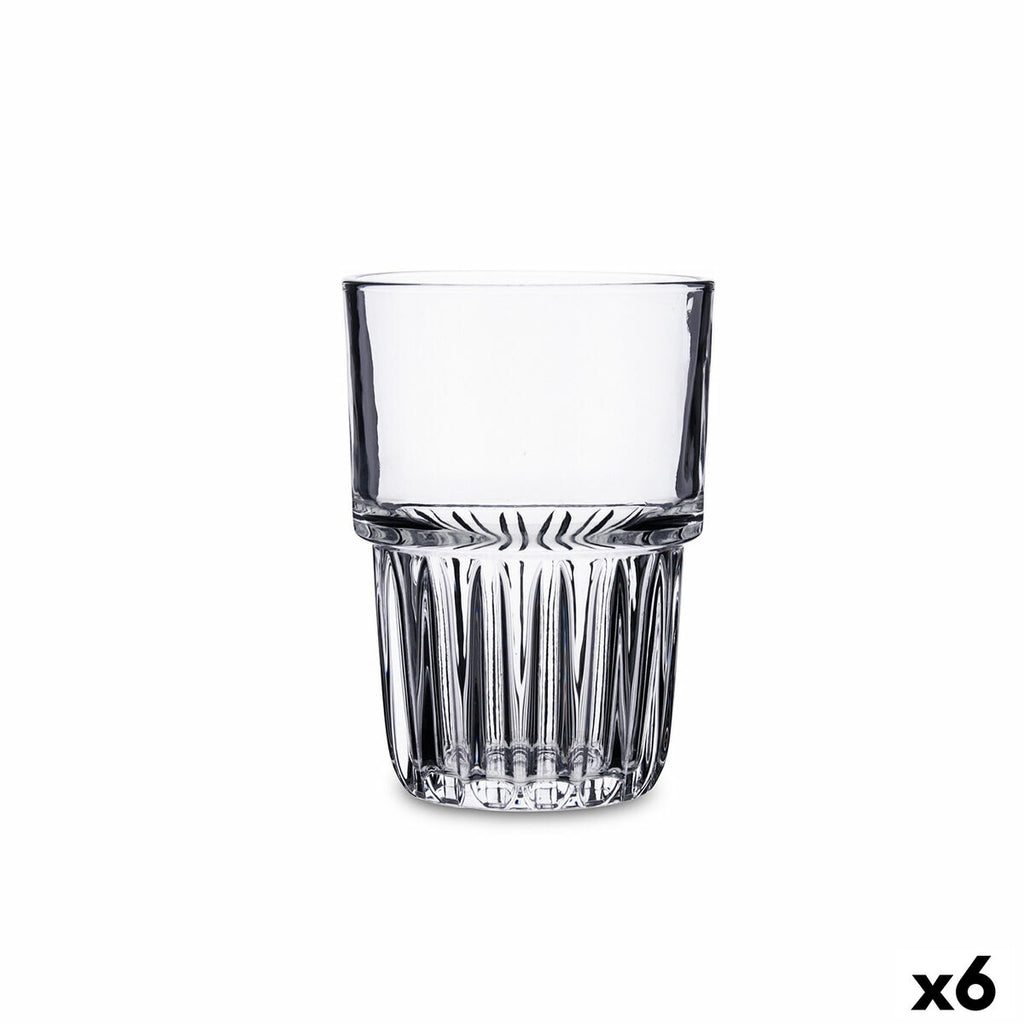 Trinkglas Quid Cubik Durchsichtig Glas 310 ml (6 Stück)