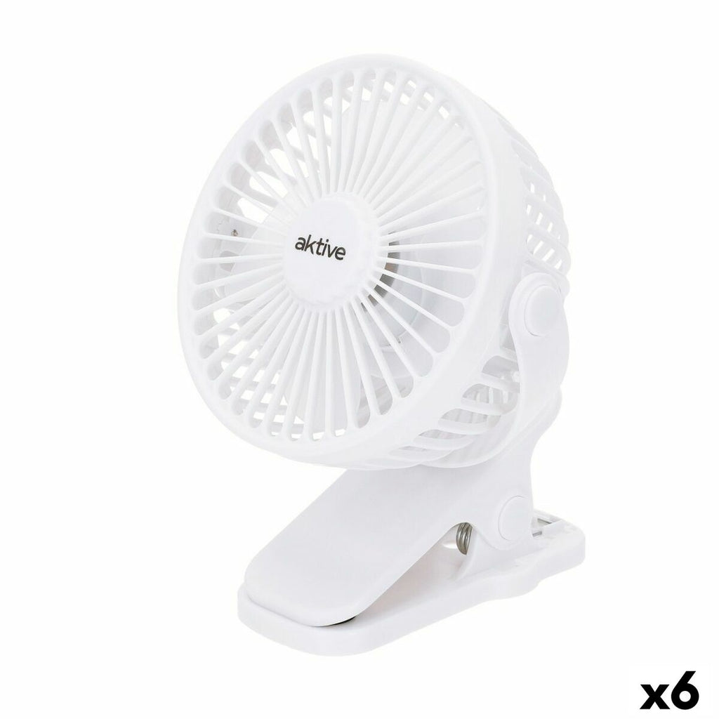 Wiederaufladbarer Schreibtischventilator Aktive (6 Stück) – Bild 1 | LuxeStyle