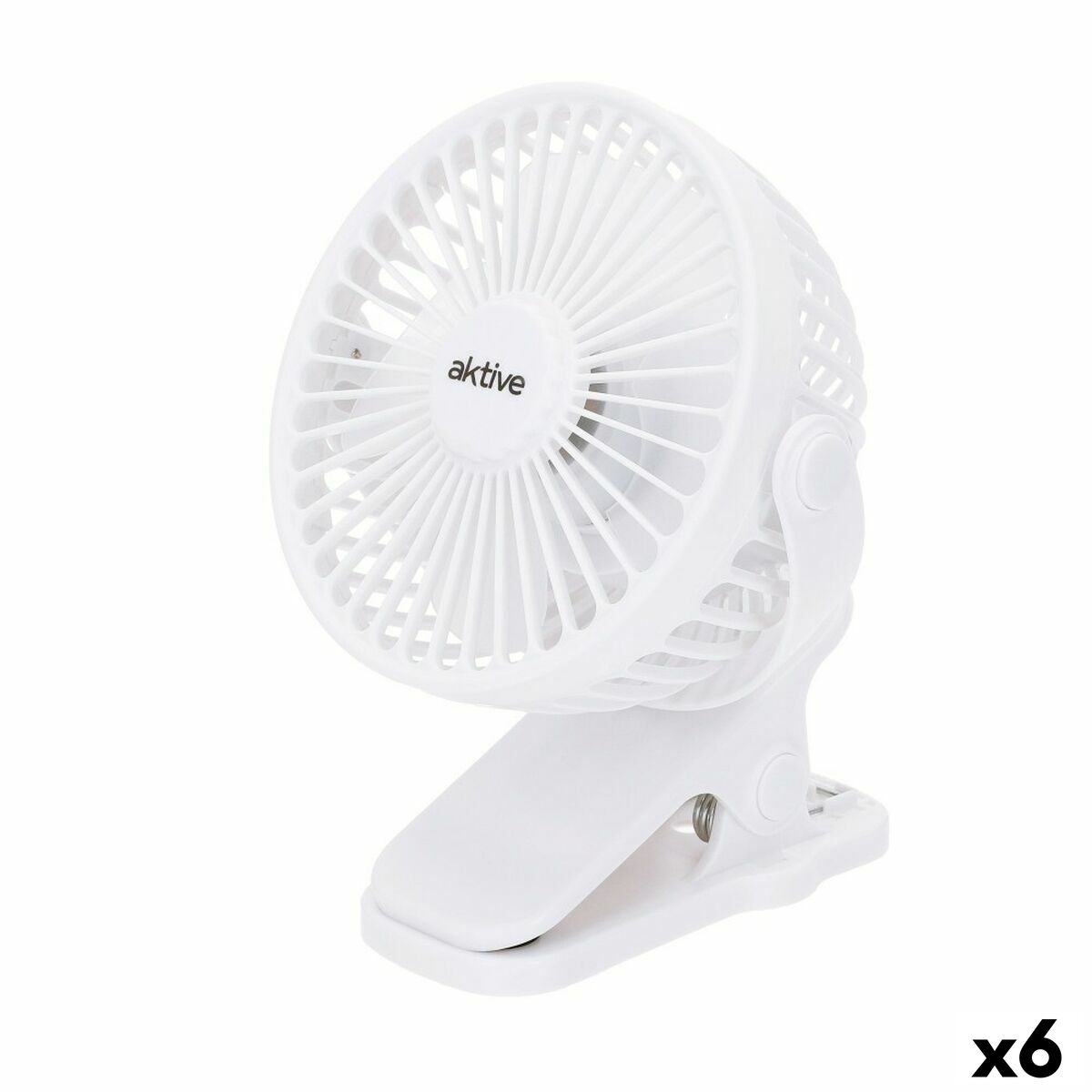 Wiederaufladbarer Schreibtischventilator Aktive (6 Stück) – Bild 1 | LuxeStyle