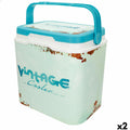 Robuste tragbare Kühlbox Aktive Blau Kunststoff 24 L 37 x 35 x 27 cm (