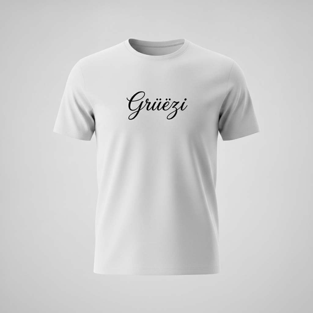 T-Shirt «text-gruezi»