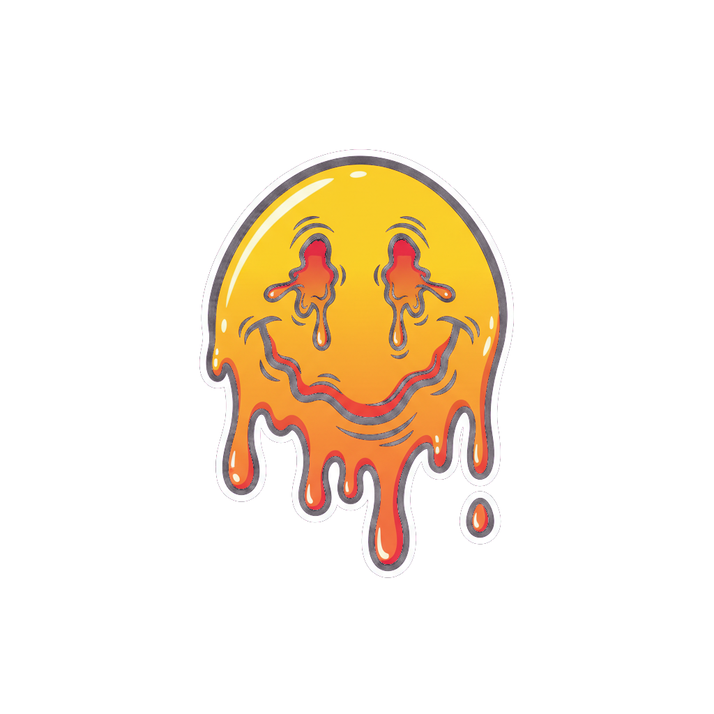 Sticker «Smiley Melt»