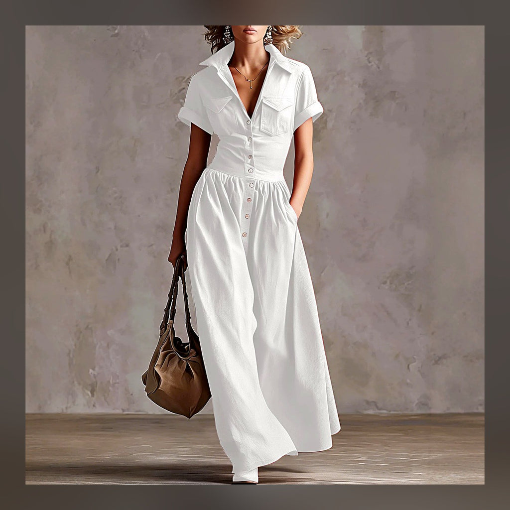 LuxeStyle-Edit · Sommerkleid «Savanna» – Western-Style Midi