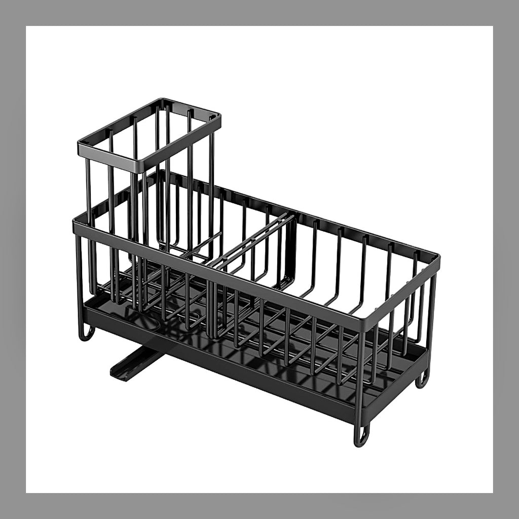 LuxeStyle-Edit · Spülbecken-Organizer – Schwamm- & Seifenhalter mit Ablauf