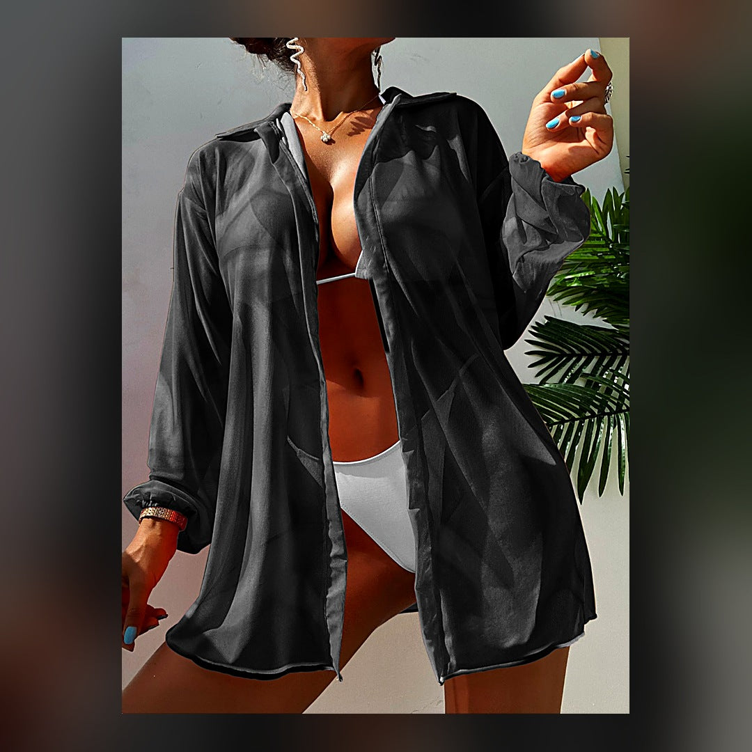LuxeStyle-Edit · Strand-Cardigan «Riviera» – Leichter UV-Schutz-Überwurf