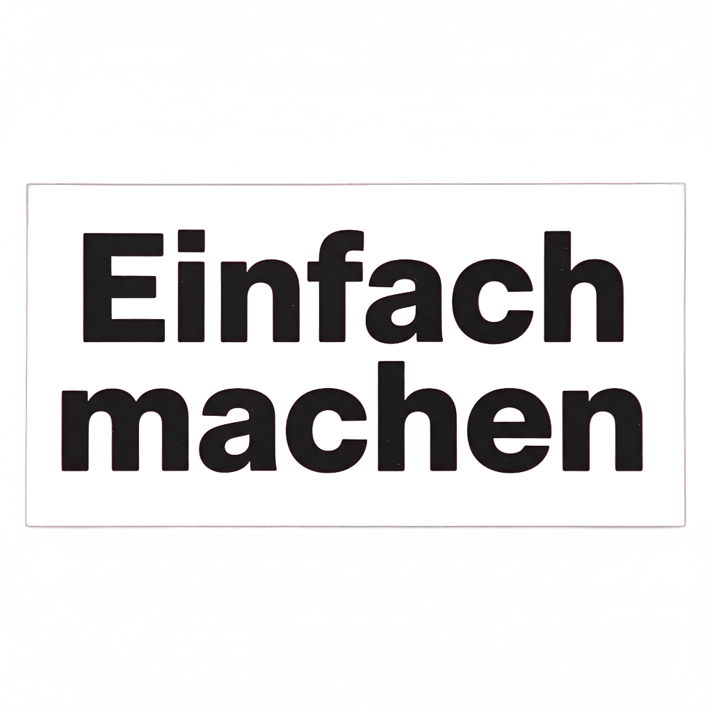 Sticker «Einfachmachen»