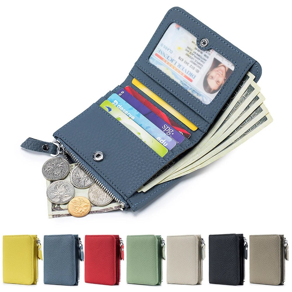 Unisex Slim Wallet RFID · 7 Farben Echtleder für Sie und Ihn – LuxeStyle Schweiz