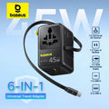 Universal-Reise-Adapter · GaN USB-C PD 65W – LuxeStyle Schweiz