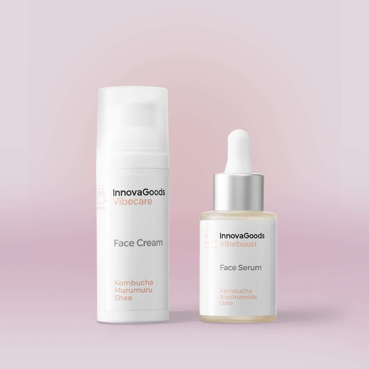 Doppel-Pack Feuchtigkeitspflege Gesicht Kombucha InnovaGoods