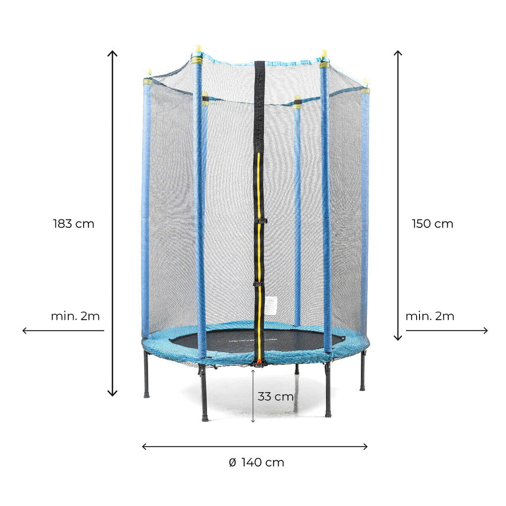 Kindertrampolin mit Sicherheitsnetz Zuply InnovaGoods