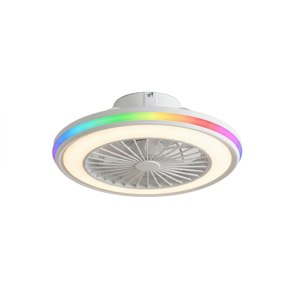 Deckenventilator mit RGB-LED-Licht, verdeckten Flügeln und Fernbedienu