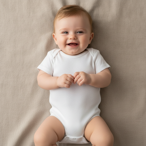 Baby-Jersey-Body – selbst gestalten, getragen