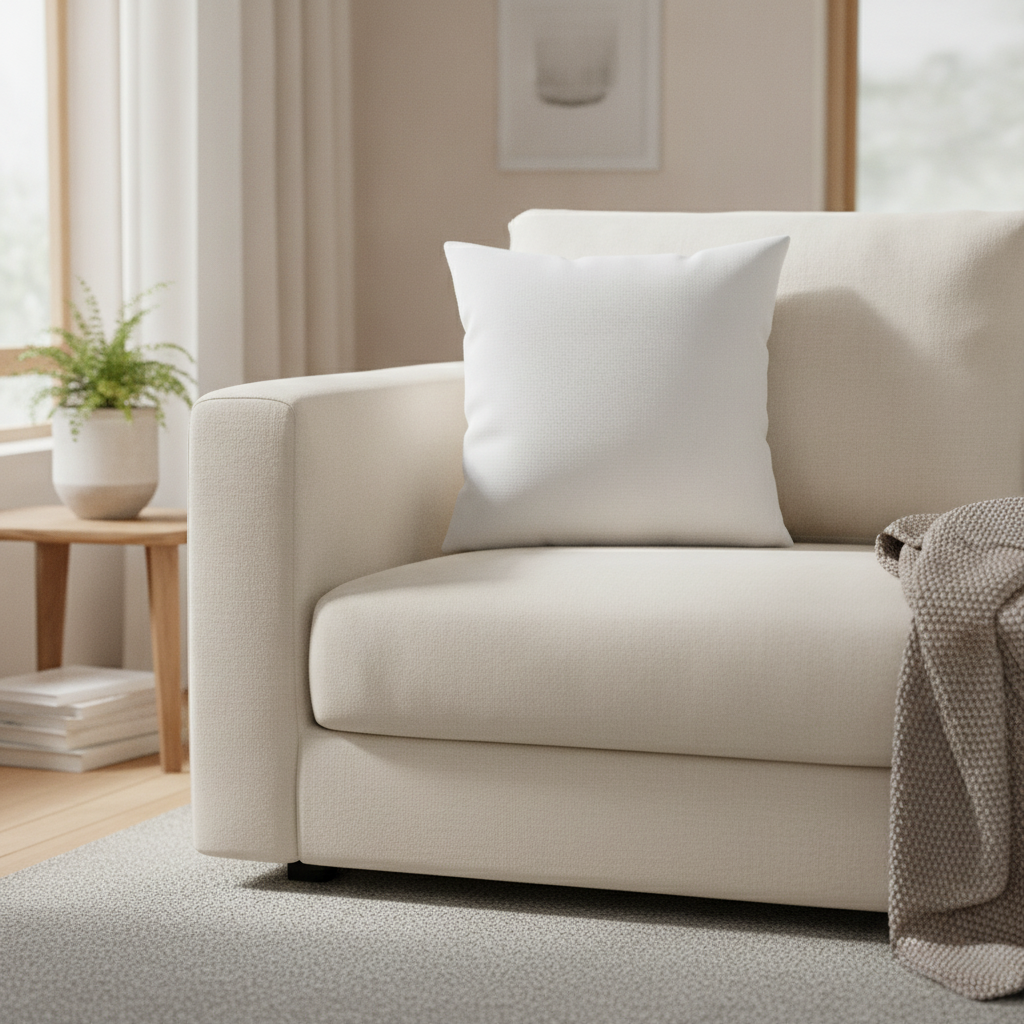 Kissen zum Selbstgestalten, auf Sofa
