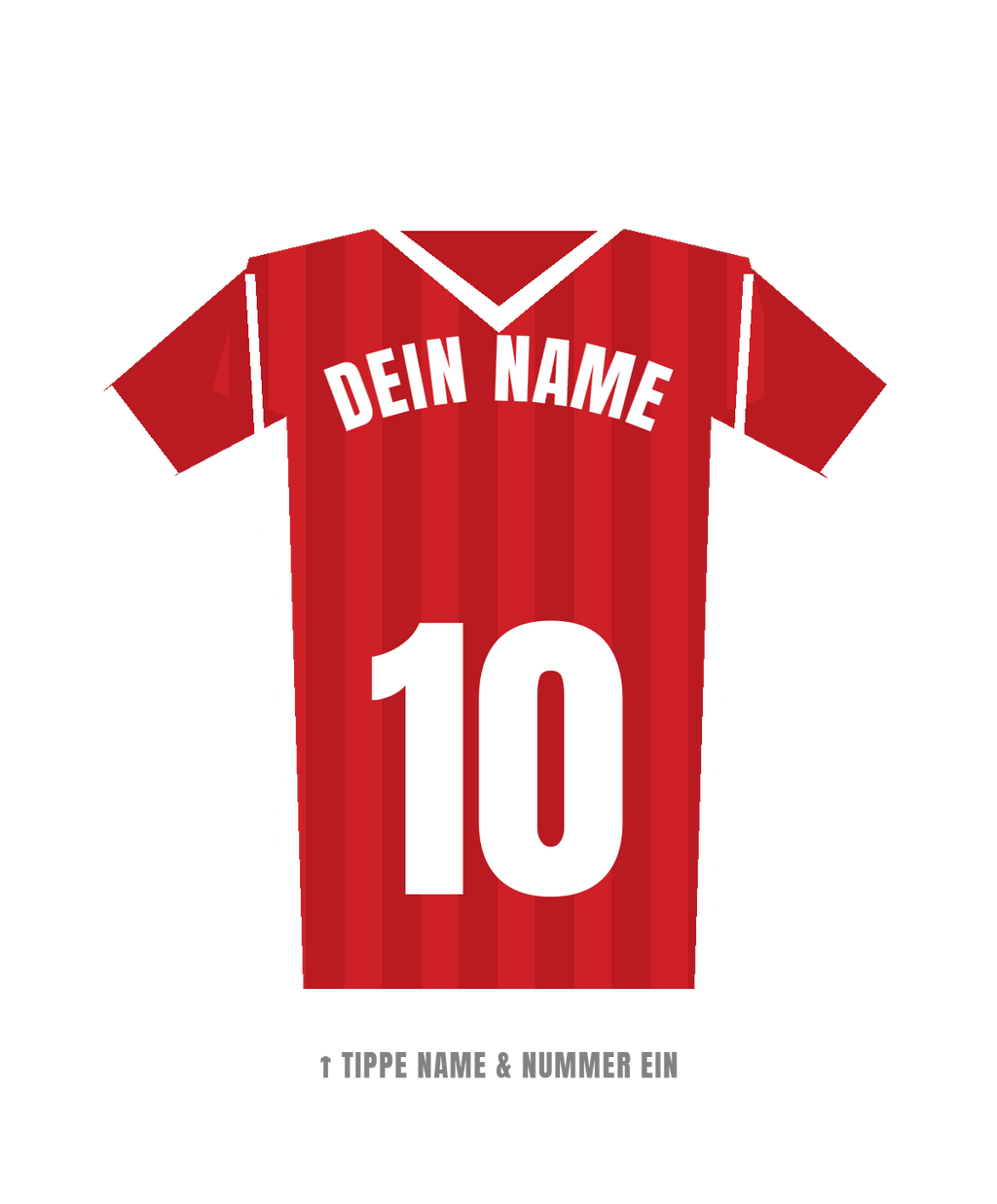 WM-Trikot selbst gestalten Rot – Name und Nummer