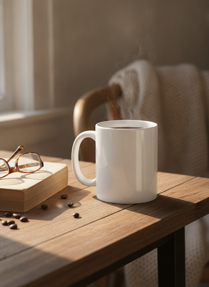 Tasse zum Selbstgestalten, in Szene