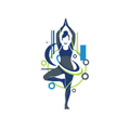 Sticker «Yoga Pose»